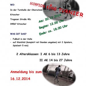 Turnier am 20.12.2014