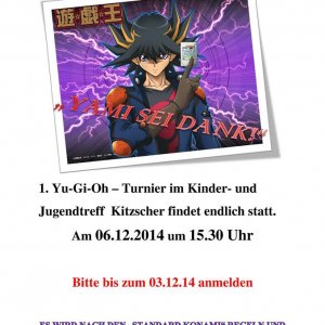 Yu-Gi-Oh-Turnier am 6.12.2014