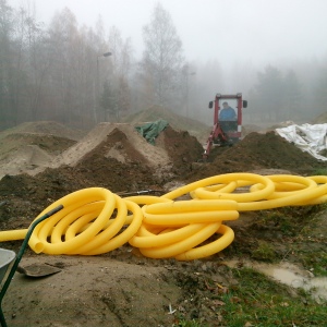 Foto Drainage für die Dirtbike-Piste in Bad Lausick