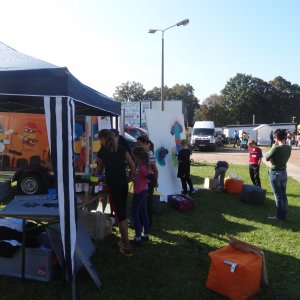 KulTourMobil-Action beim Colditzer Stundenlauf