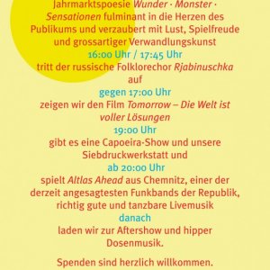 Sommerfest Flyer hinten