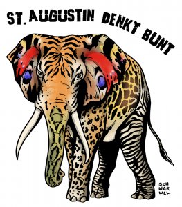 Logo St. Augustin denkt bunt