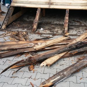 Bis auf die Balken gegammelt