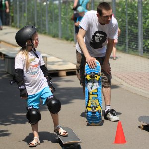 Skaten auf der Hauptstraße