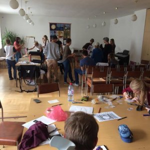 Siebdruckworkshop im Lutherhaus Pegau
